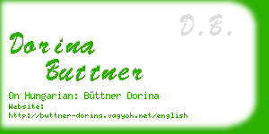 dorina buttner business card