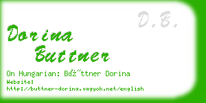 dorina buttner business card